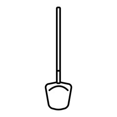 Shovel construction tool icon vector illustration graphic design