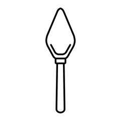 Spatula construction tool icon vector illustration graphic design
