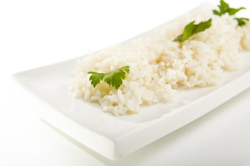 Menu of restaurant on white