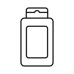 Shampoo bottle product icon vector illustration graphic design