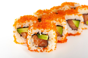 Menu of restaurant on white