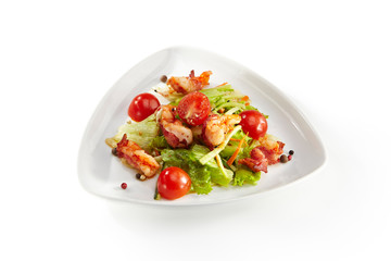 Menu of restaurant on white
