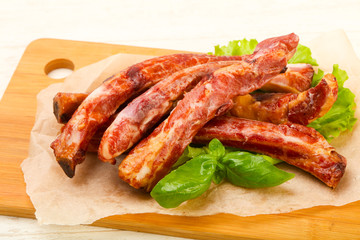 Smoked pork ribs