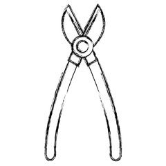 Plier construction tool icon vector illustration graphic design