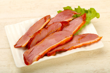 Sliced duck breast
