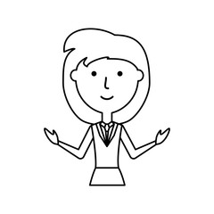 cartoon teacher woman icon over white background vector illustration