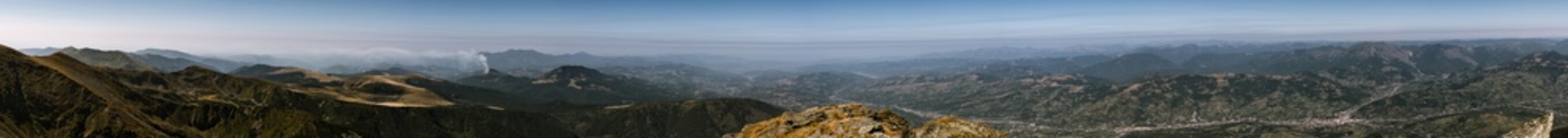 Obraz premium Beautiful view on trip over Rodna mountains at Romania country