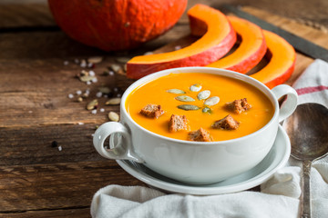 Pumpkin soup puree