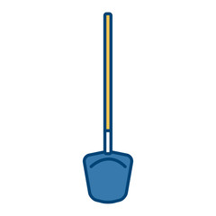 Shovel construction tool icon vector illustration graphic design