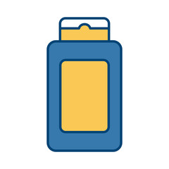 Shampoo bottle product icon vector illustration graphic design