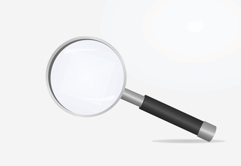 Magnifying glass. search concept. vector illustration