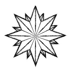 decorative christmas ball icon over white background vector illustration