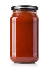 barbecue sauces in glass bottles