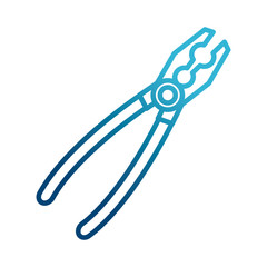 Plier construction tool icon vector illustration graphic design