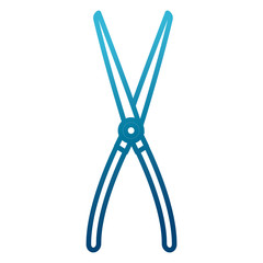 Gardening scissors tool icon vector illustration graphic design