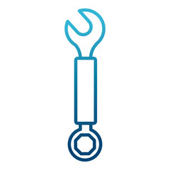 Wrench construction tool icon vector illustration graphic design