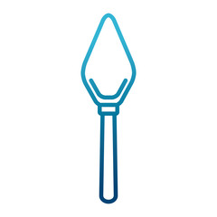 Spatula construction tool icon vector illustration graphic design