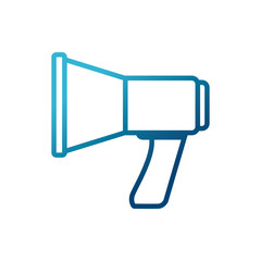 Bullhorn speaker symbol icon vector illustration graphic design