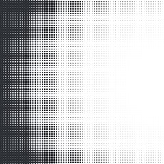 Vector abstract dotted halftone template background. Pop art dotted gradient design element. Grunge halftone textured pattern with dots.