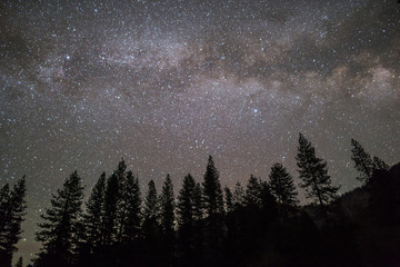 Milkyway Galaxy in Yosemite National Park