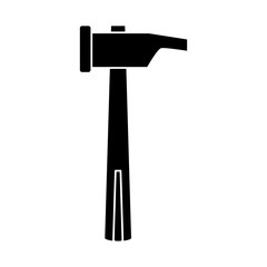 Mallet construction tool icon vector illustration graphic design