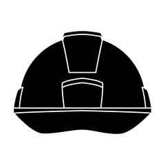 Construction helmet security icon vector illustration graphic design