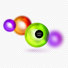 Sphere 3d vector banner