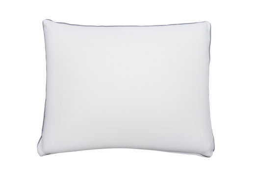 Memory Foam Pillow On The White Background