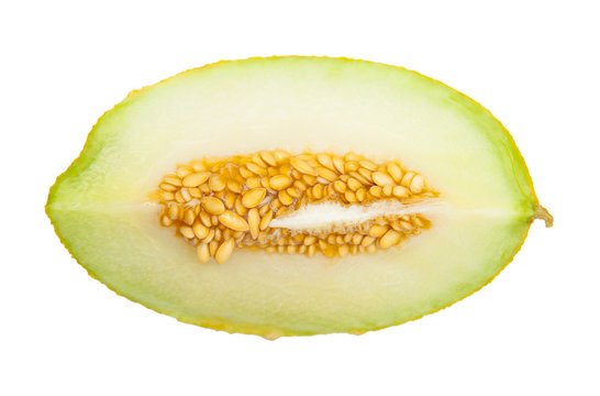 Honeydew melon isolated on the white background
