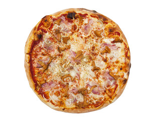 Pizza isolated on the white background