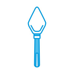 Spatula construction tool icon vector illustration graphic design