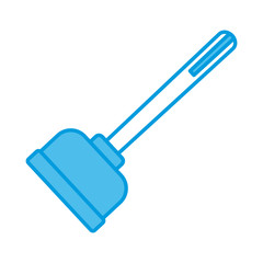 Toilet pump isolated icon vector illustration graphic design