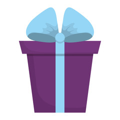 gift box icon over white background vector illustratio