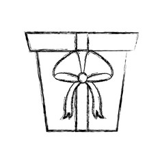 gift box icon over white background vector illustratio