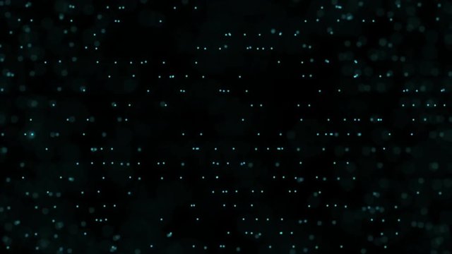 points move and fly in a circle. cinematic background. seamless loop.