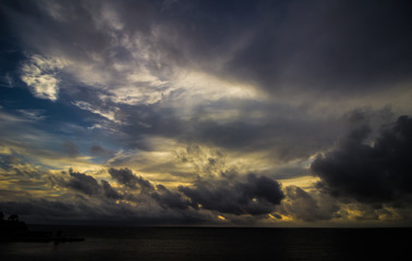 Dramatic sky over the sea