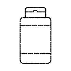 Shampoo bottle product icon vector illustration graphic design