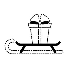 gift box icon over white background vector illustratio