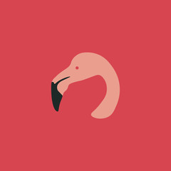 Fototapeta premium Flamingo Logo