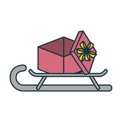 gift box icon over white background vector illustratio