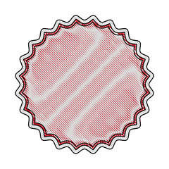 seal stamp icon over white background vector illustration