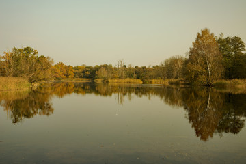 Fototapeta na wymiar Herbstspiegelungen