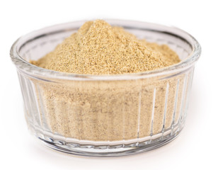 Portion of White Pepper isolated on white