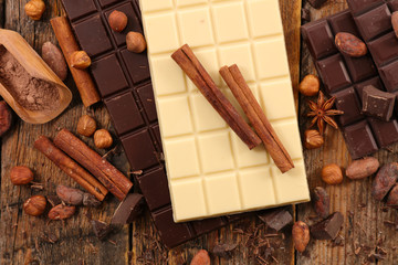 assorted chocolates and spices