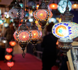 detail of oriental lamp