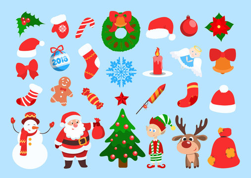 Funny Christmas stickers.