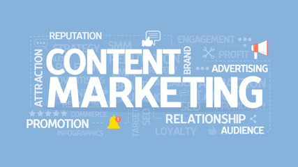Content marketing concept.