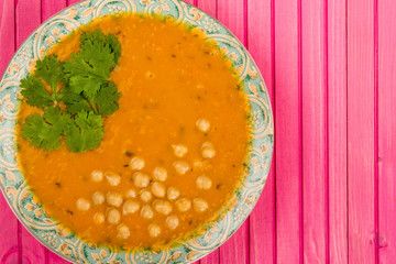 Bowl of Carrot and Coriander Soup