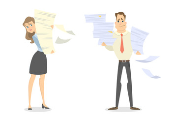 Paper work in office.