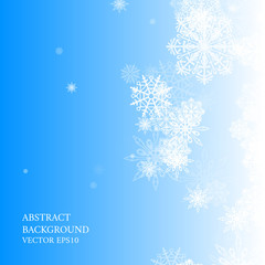 Abstract background Christmas style. Pattern with snowflakes.